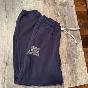 Under Armour Dark Navy Elastic Waist Sweatpants